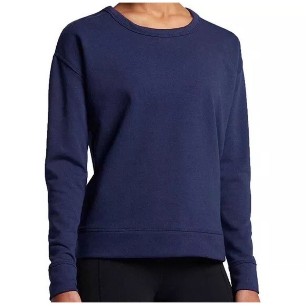 Nike Open-Back Sweatshirt | Women's Size Medium‎ | Navy Blue | Athleisure Chic